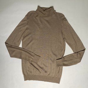 Contemporaine gold lurex turtleneck